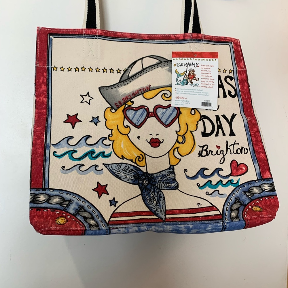 Cute beach bag.Brighton Women's Colorful Tote beach bag